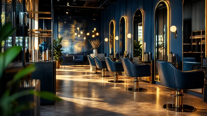 Bright salon interior with styling chairs, How to Start a Hair Salon or Barber Shop in Delaware