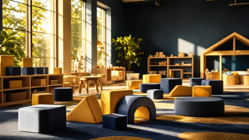 Sunlit playroom with soft blocks, How to Start a Daycare in Delaware