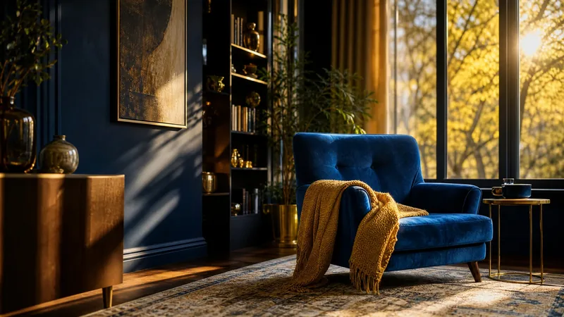 Sunlit sitting room with an armchair and blanket, How to Start a Home Care Agency in Delaware