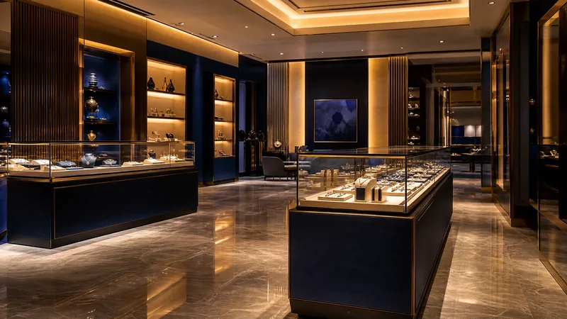 Licensed retail interior with glass display cases, How to Start a Cannabis Business in Delaware